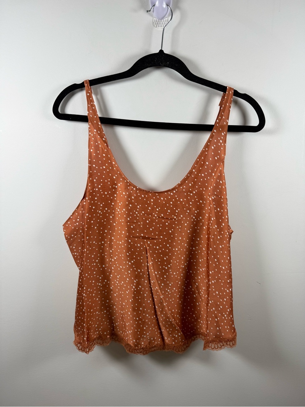 POL | BNWOT Polka Dot Topaz Tie Back Tank Top Size M